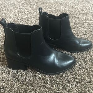 Black ankle boots